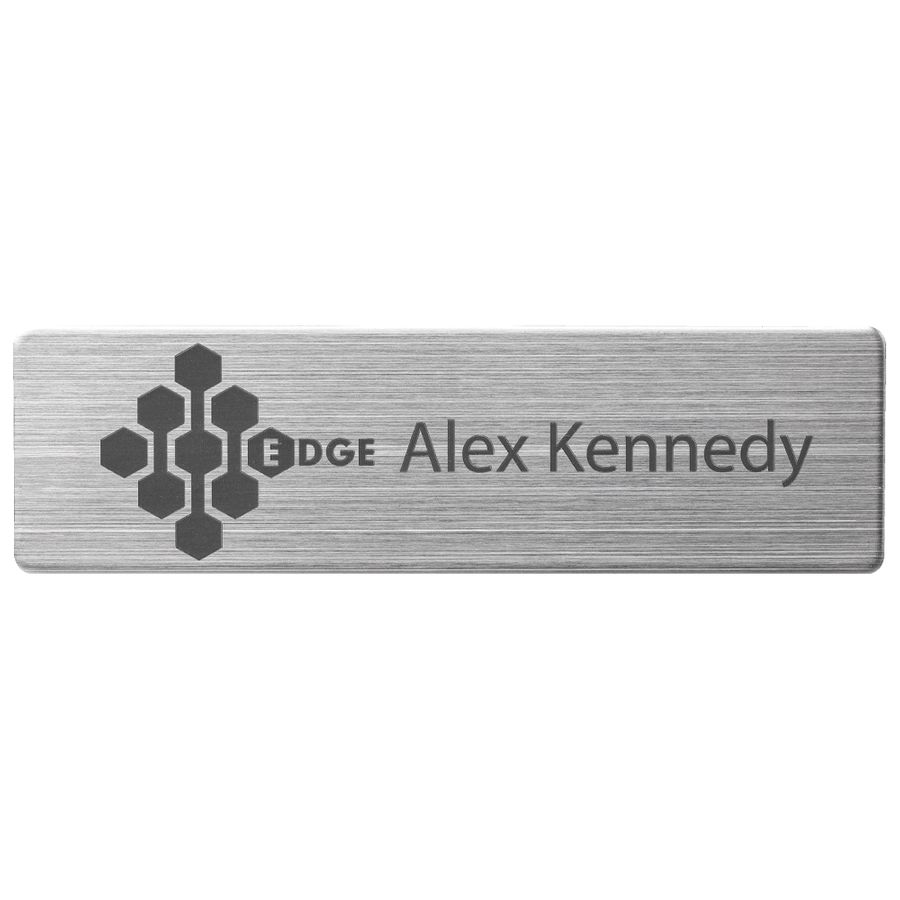 Engraved Metal Name Badges - Custom Patch
