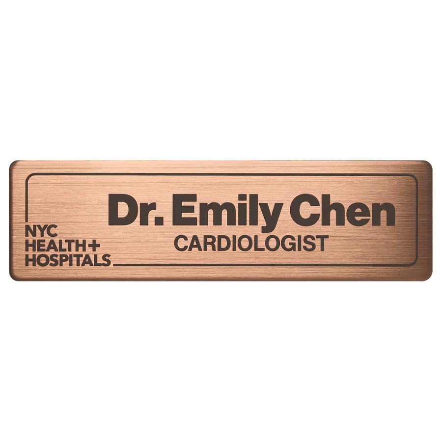 Engraved Metal Name Badges - Custom Patch