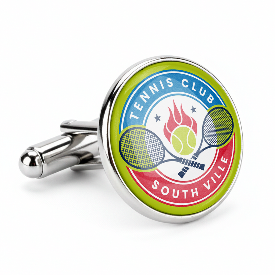 Epoxy Cufflinks - Custom Patch