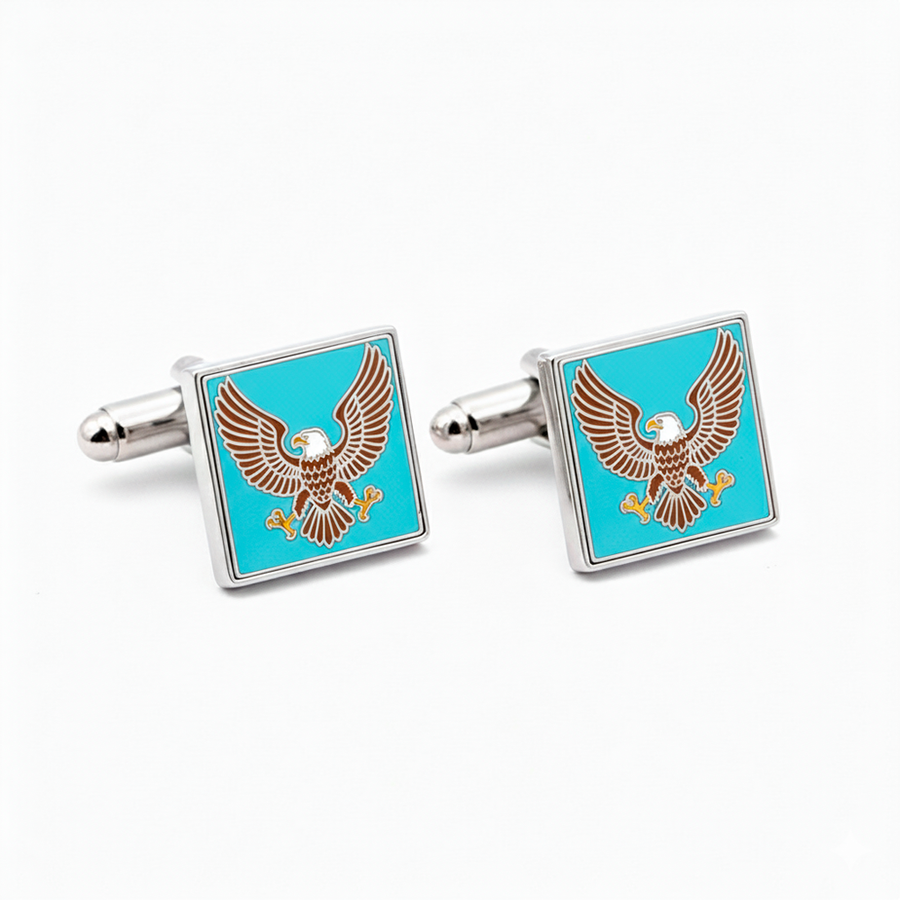 Hard Enamel Cufflinks - Custom Patch