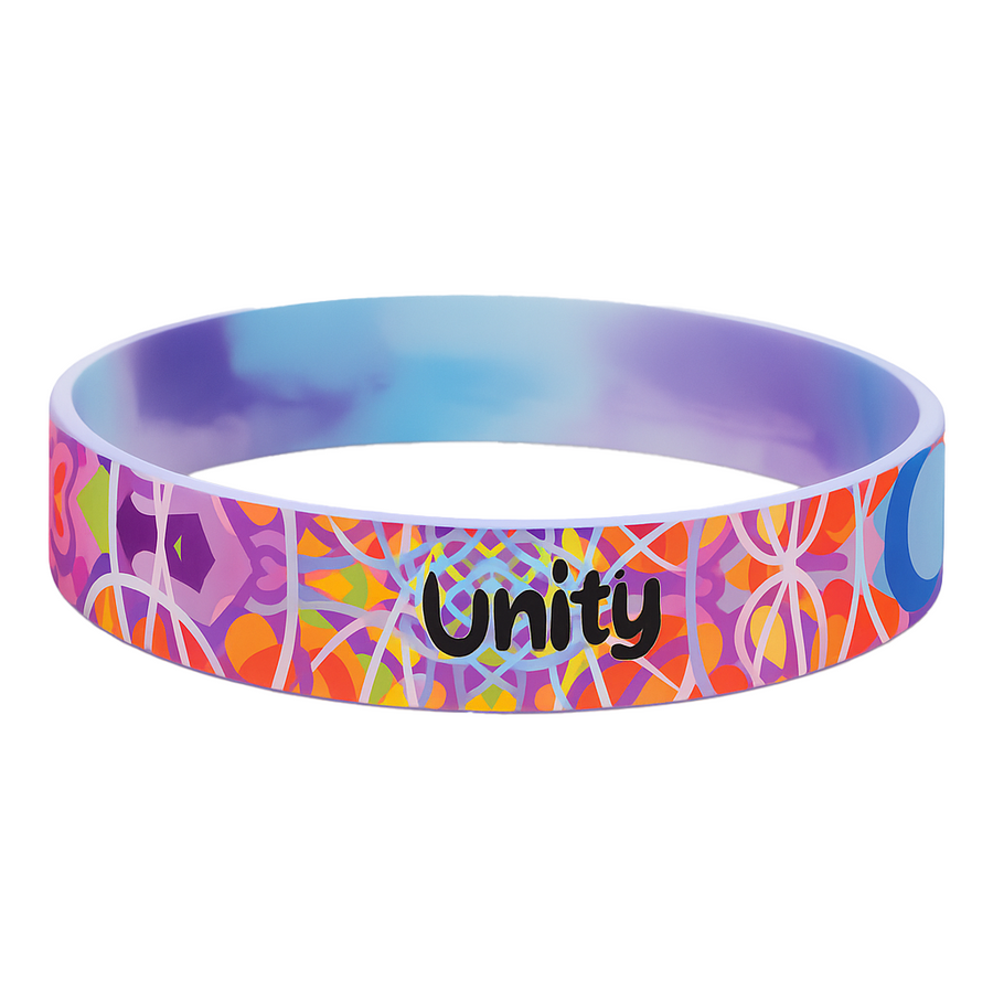 Full Color Silicone Wristbands - Custom Patch