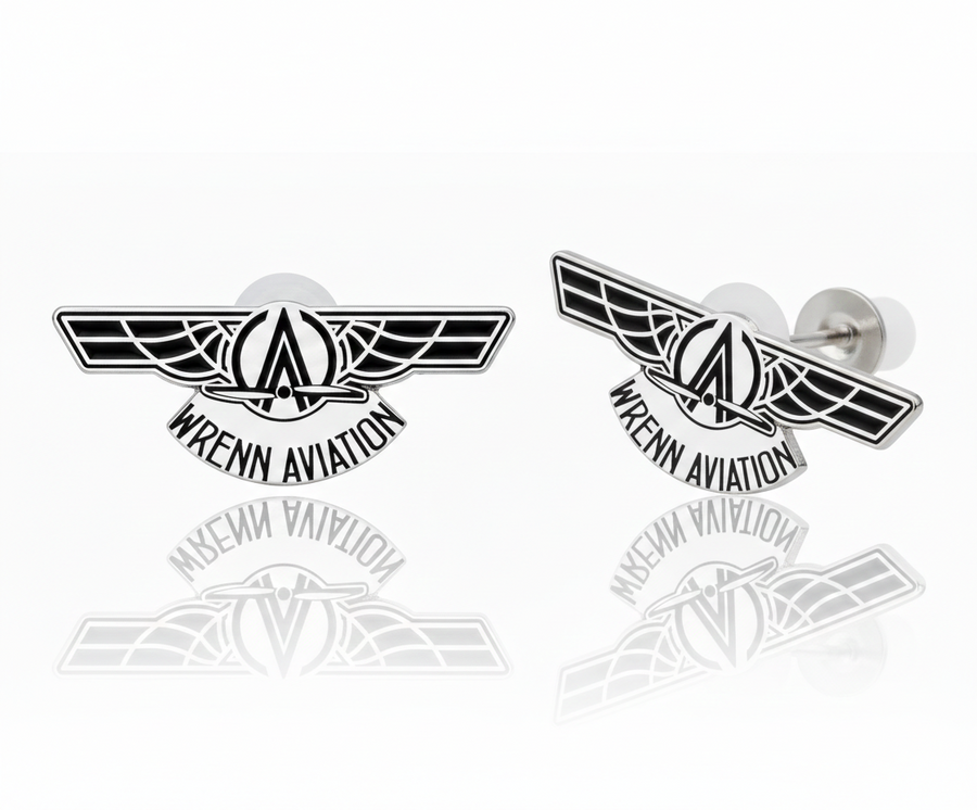 Hard Enamel Metal Earrings - Custom Patch