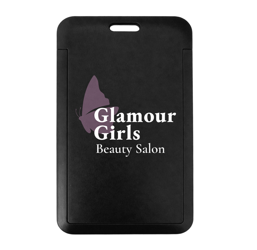 Full Color Printed Plastic Holder - Custom Patch