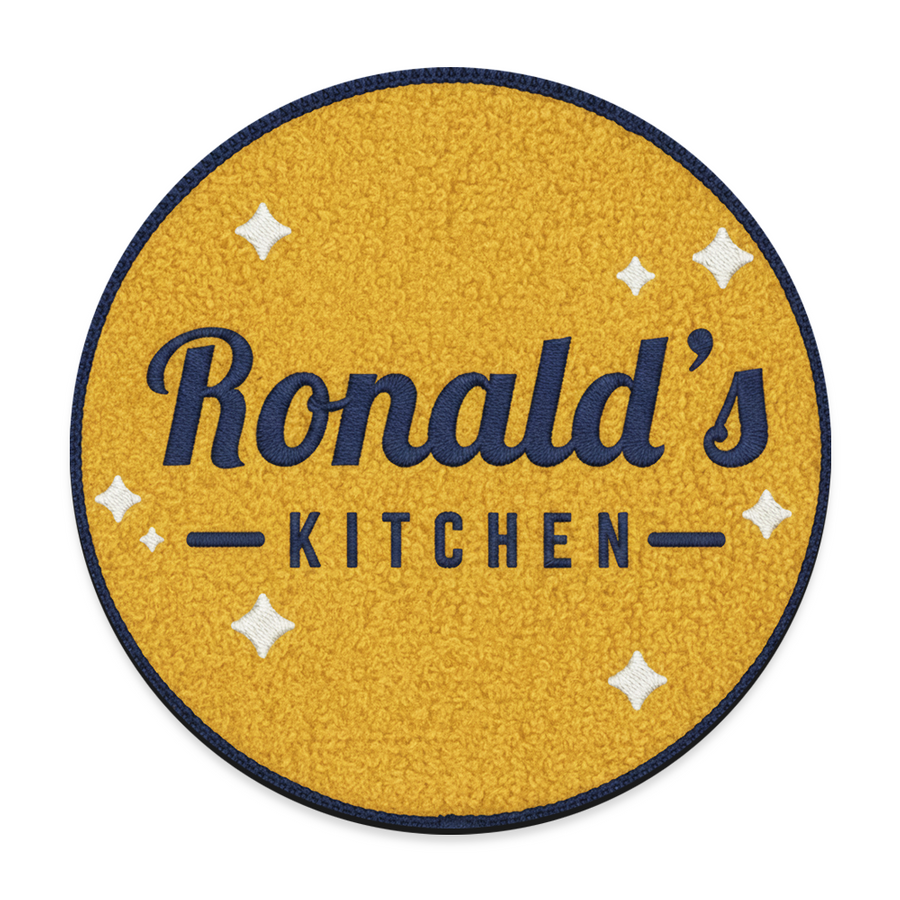 Chenille Button Pins - Custom Patch