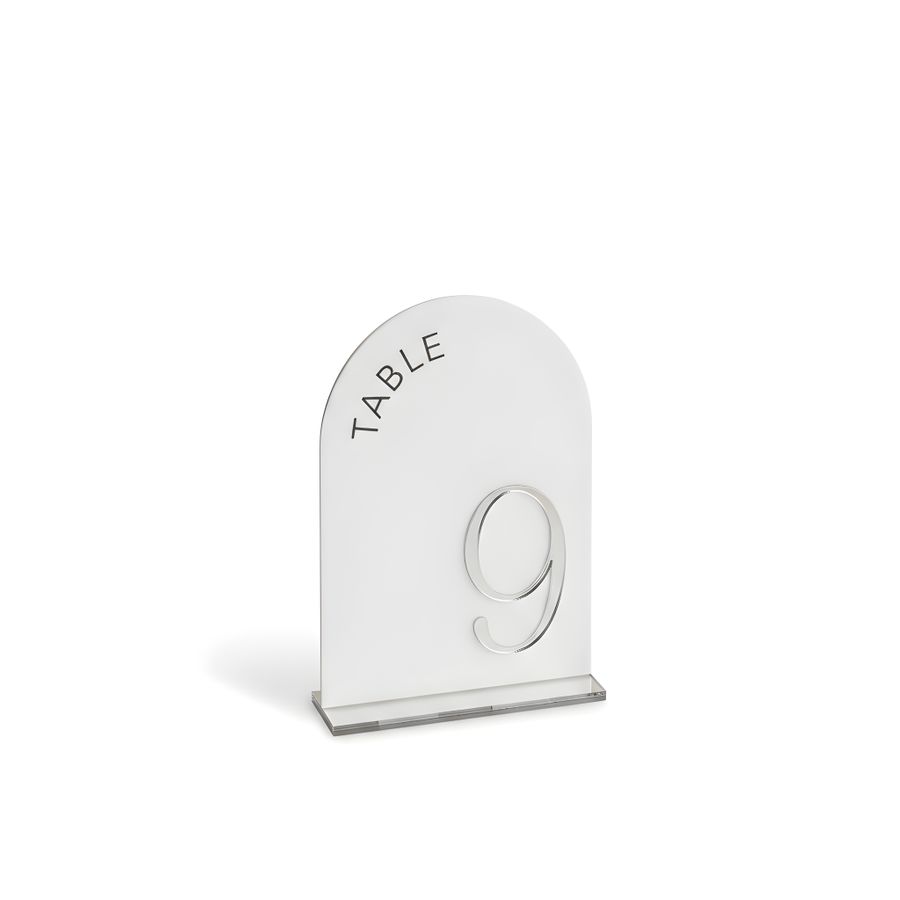 Metallic Table Numbers - Custom Patch