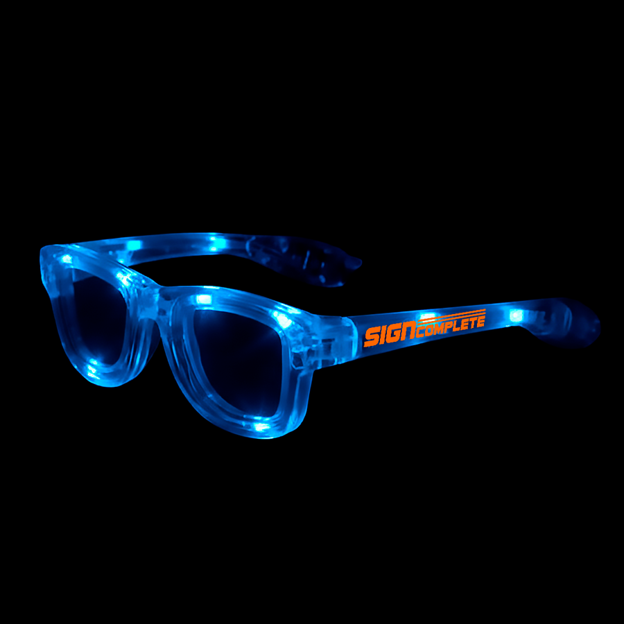 Multicolor Light Up Glasses - Custom Patch