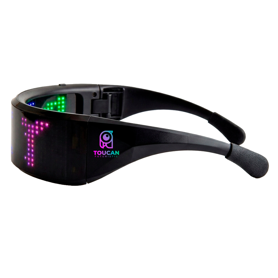 LED Light Up Glasses with Bluetooth - Custom Patch