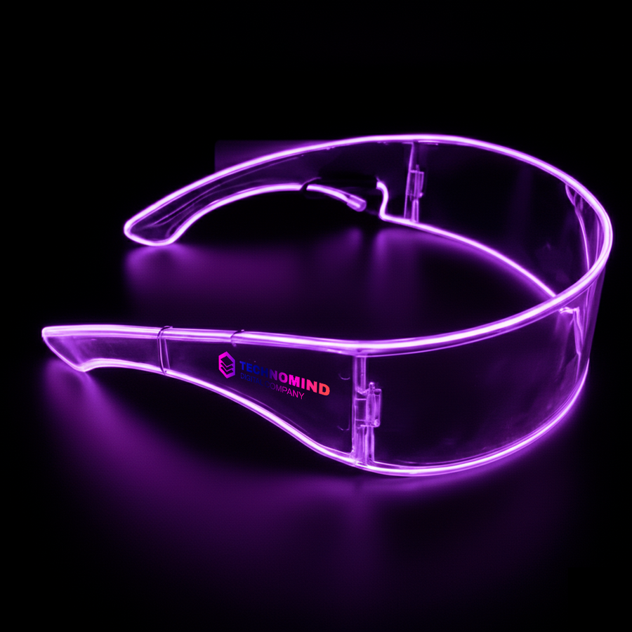 Light Up Cyber Glasses - Custom Patch