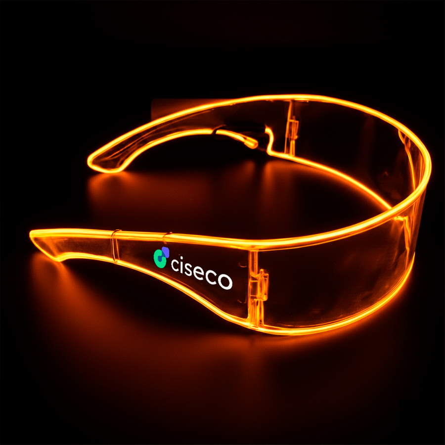 Light Up Cyber Glasses - Custom Patch
