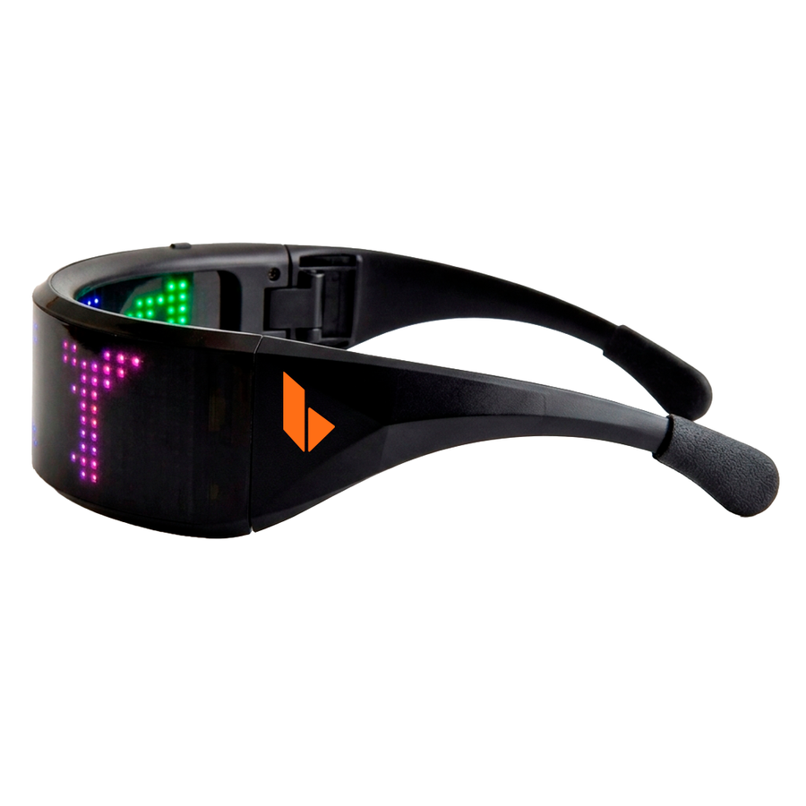 LED Light Up Glasses with Bluetooth - Custom Patch
