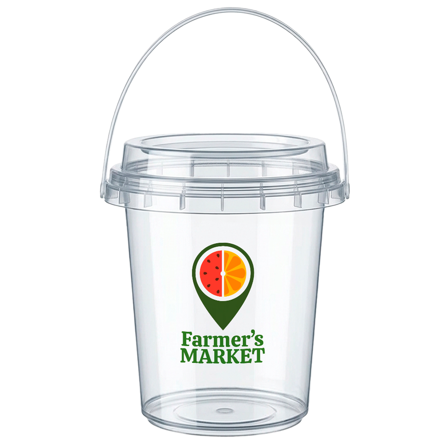 Premium Transparent Drink Buckets - Custom Patch
