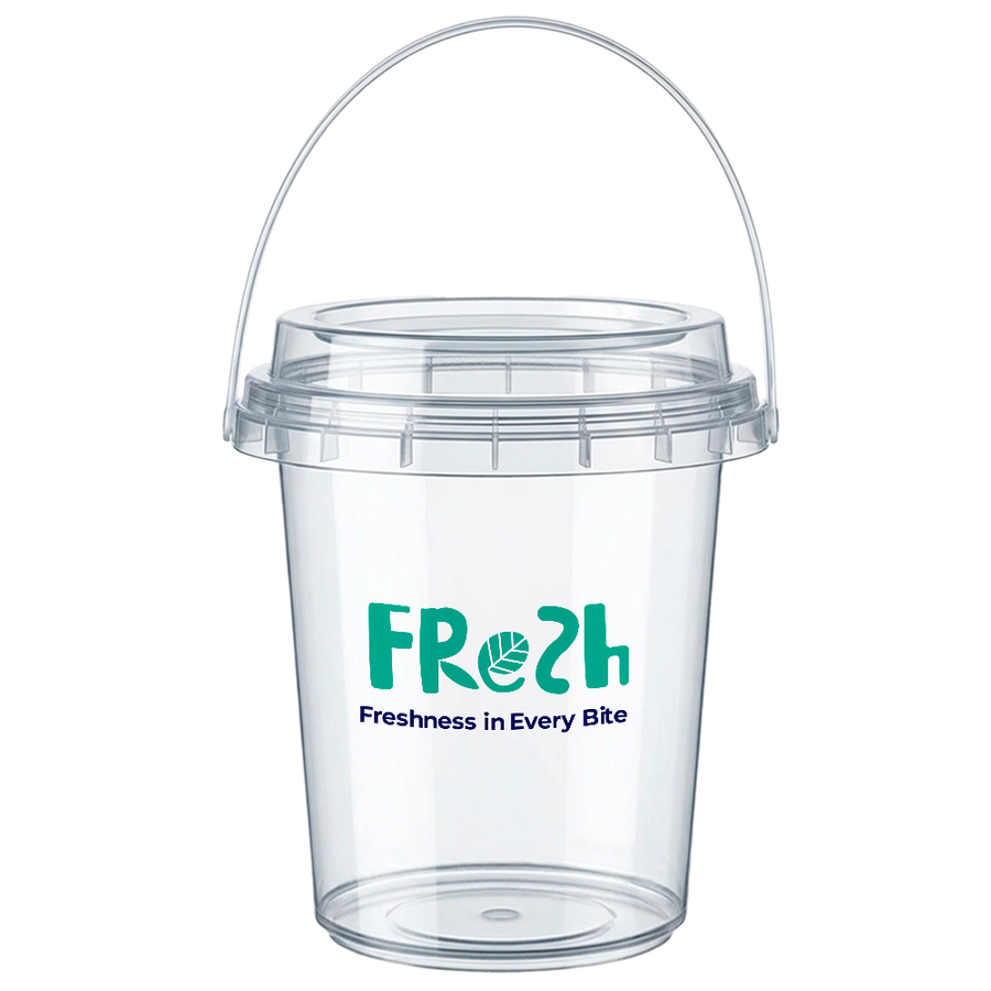 Premium Transparent Drink Buckets - Custom Patch