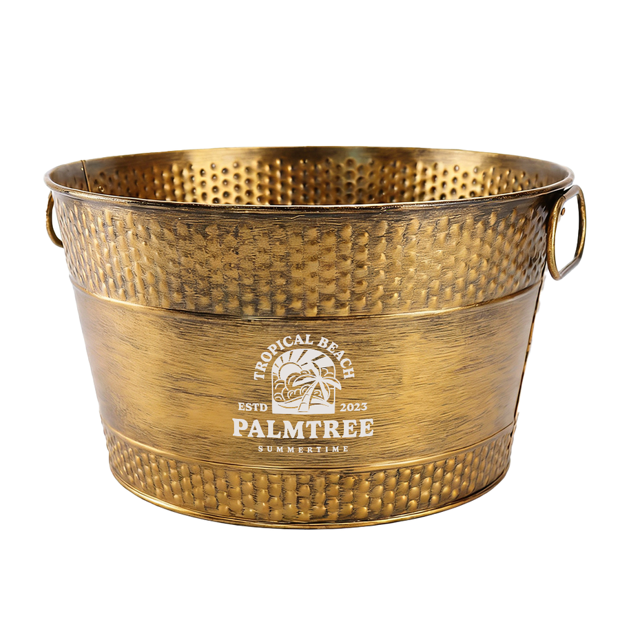 Galvanized Beverage & Ice Buckets - Custom Patch