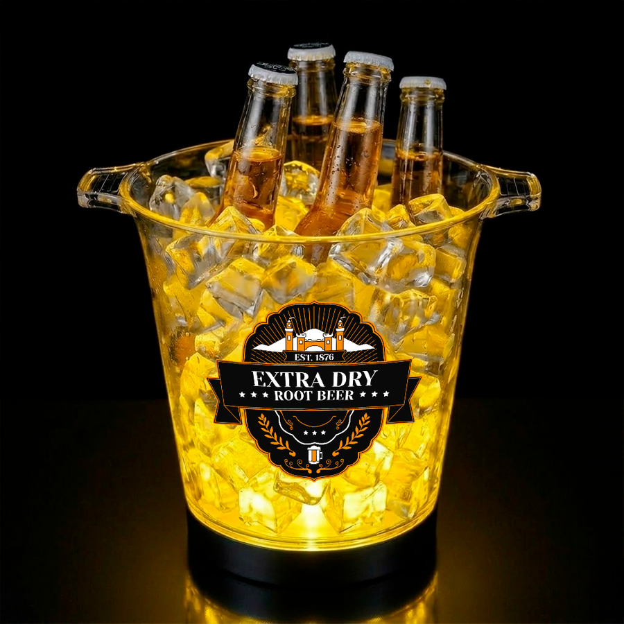 Multi-Color Light-Up Drink Buckets - Custom Patch