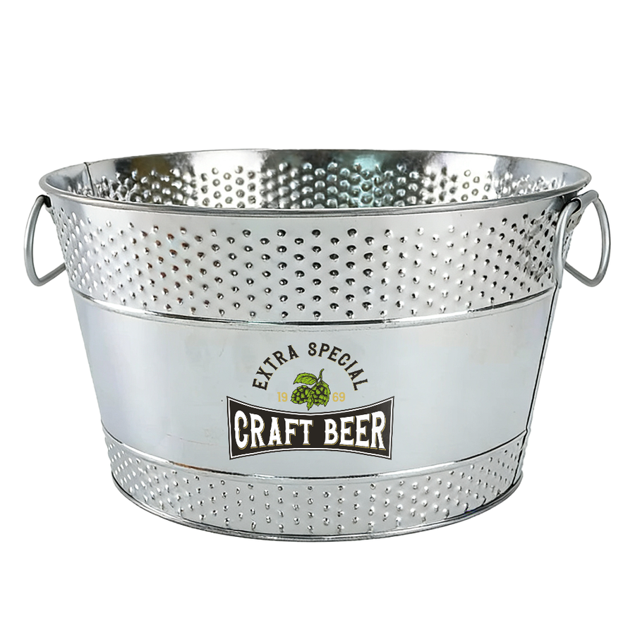 Galvanized Beverage & Ice Buckets - Custom Patch