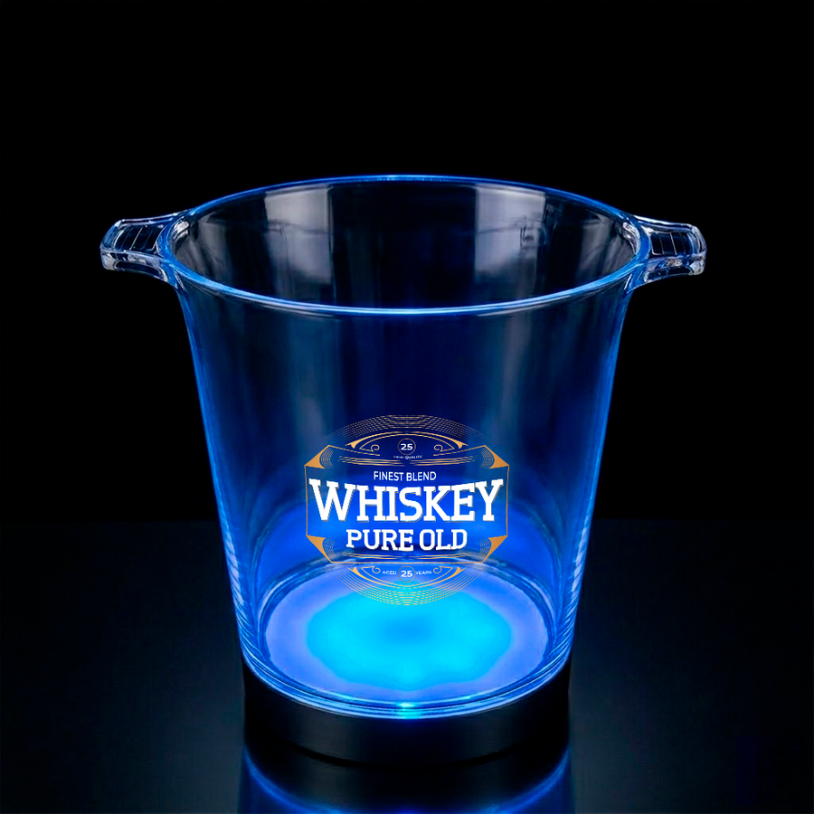 Multi-Color Light-Up Drink Buckets - Custom Patch