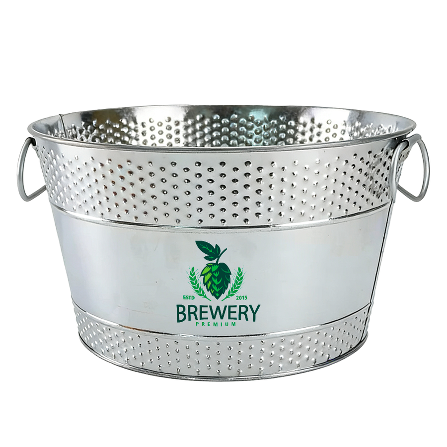 Galvanized Beverage & Ice Buckets - Custom Patch