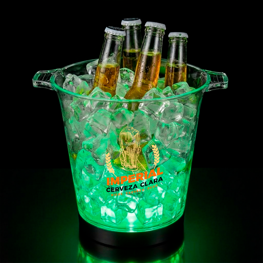 Multi-Color Light-Up Drink Buckets - Custom Patch
