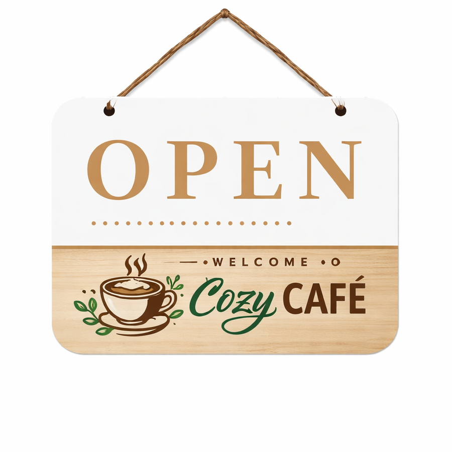 Plastic Hanging Door Signs - Custom Patch