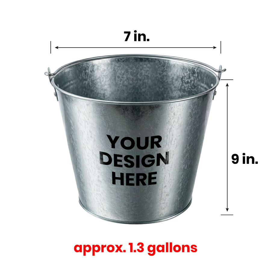 Tinplate Beer Buckets & Opener Combo - Custom Patch