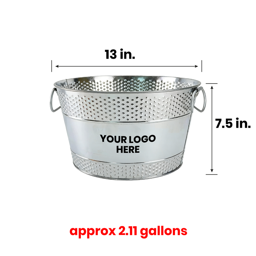 Galvanized Beverage & Ice Buckets - Custom Patch
