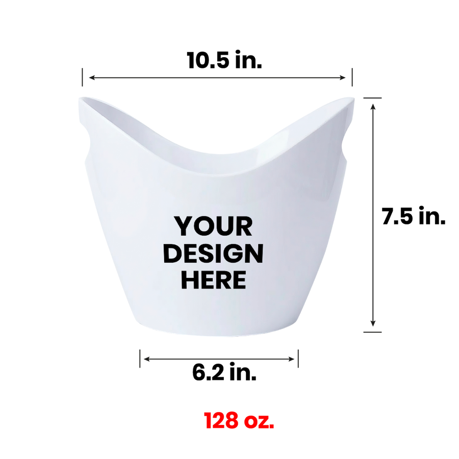 Curved Dual-Handle Drink Buckets - Custom Patch