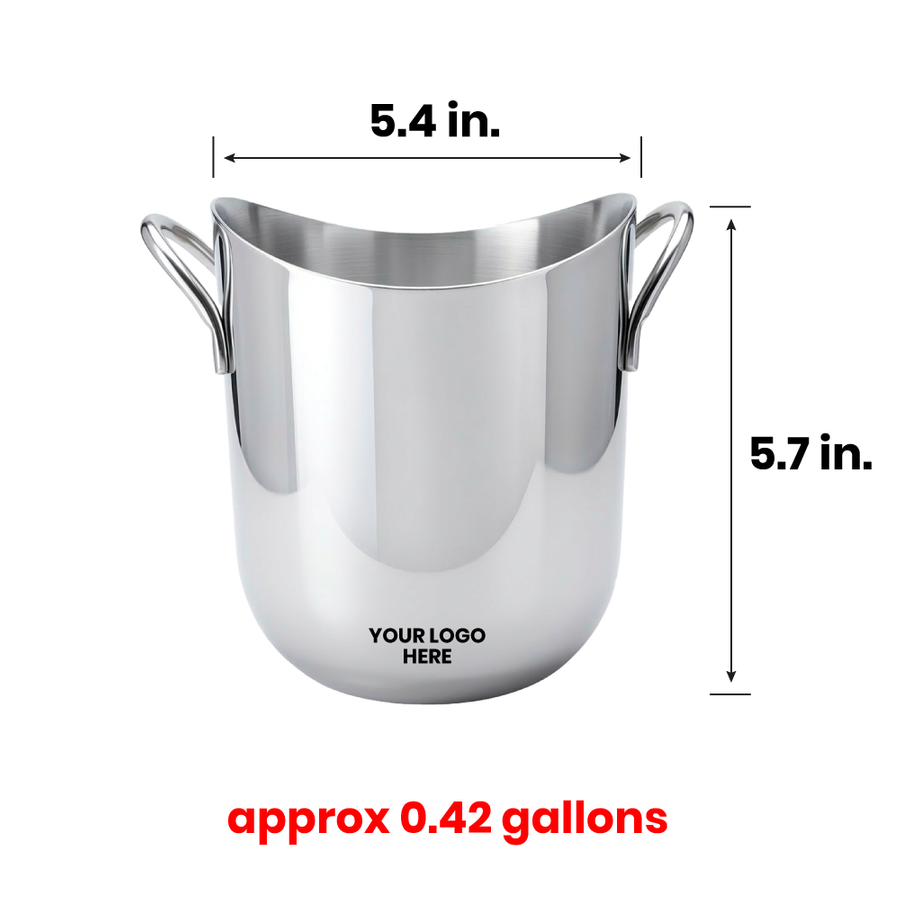 Stainless Steel Party Buckets - Custom Patch