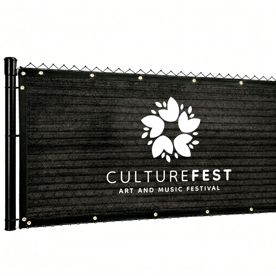 Custom 90% Blockage Fence Screen - Custom Patch