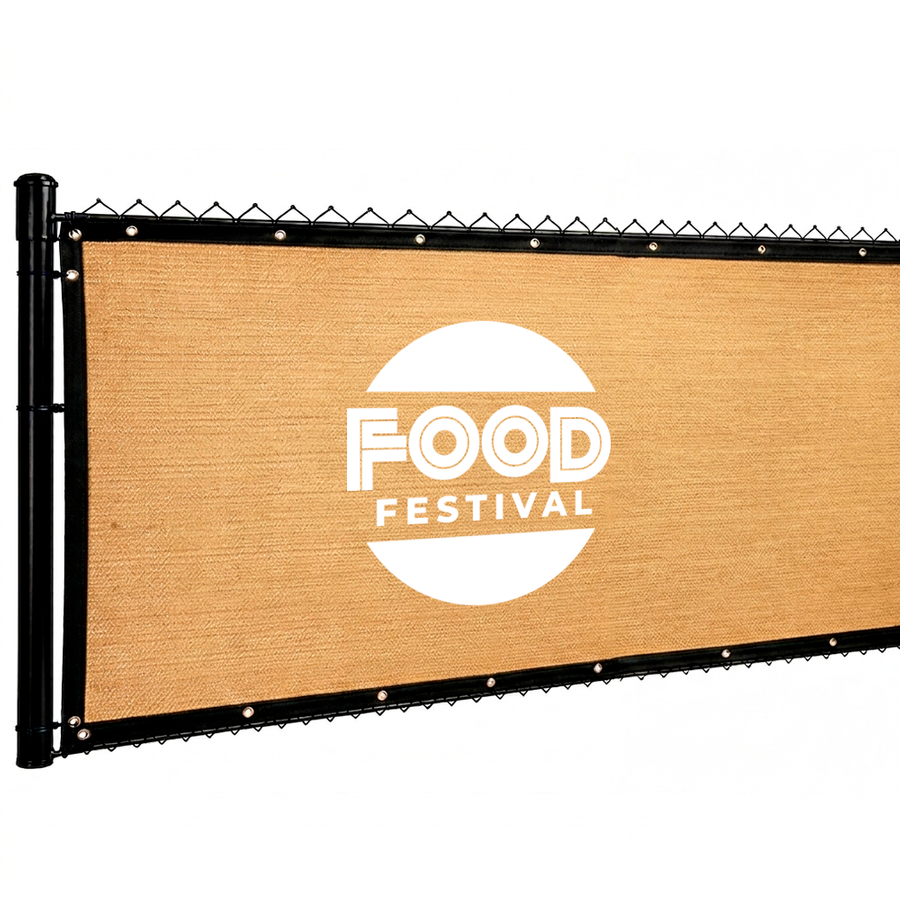 Custom 98% Blockage Fence Screen - Custom Patch
