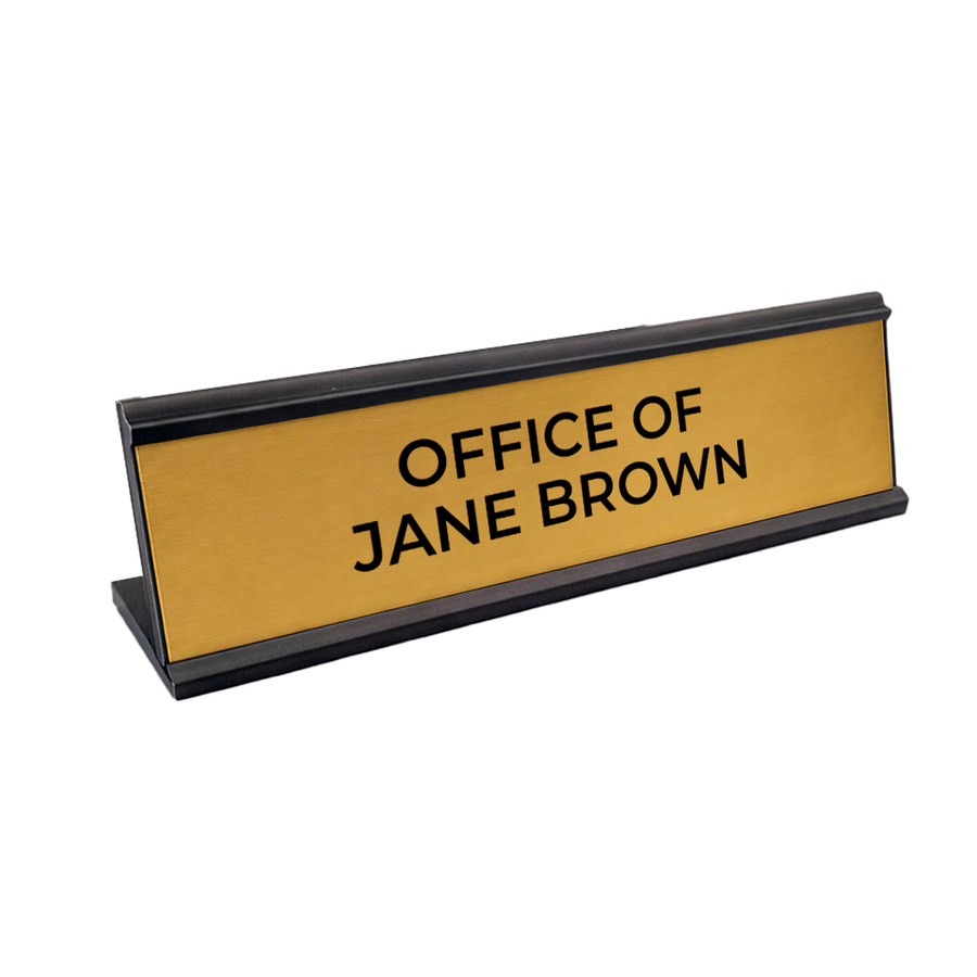 Metal Desktop Name Badges - Custom Patch