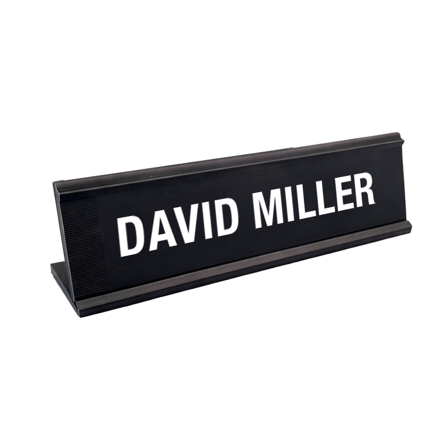 Metal Desktop Name Badges - Custom Patch