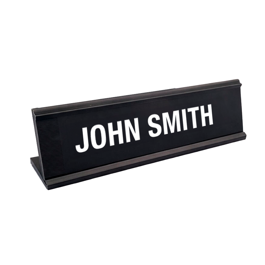 Metal Desktop Name Badges - Custom Patch