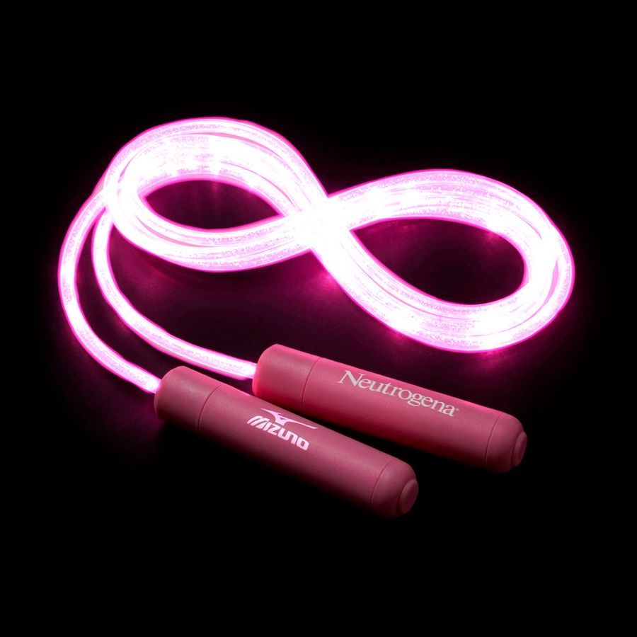 PVC Fiber Optic Light-Up Jump Rope - Custom Patch