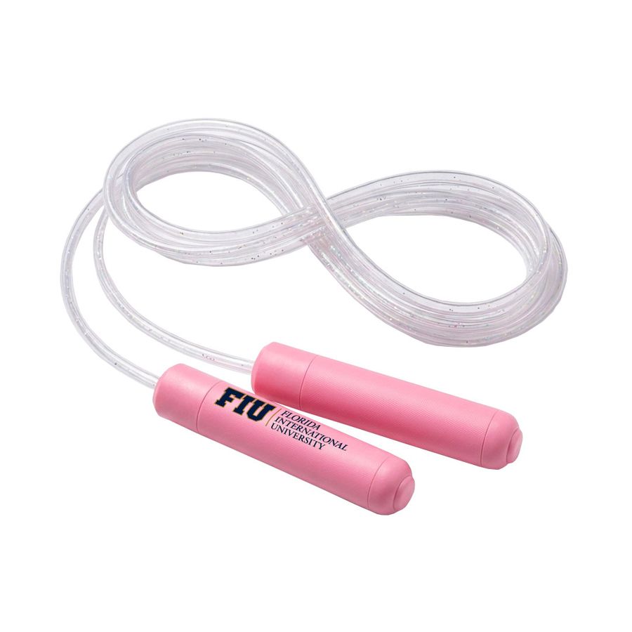 PVC Fiber Optic Light-Up Jump Rope - Custom Patch