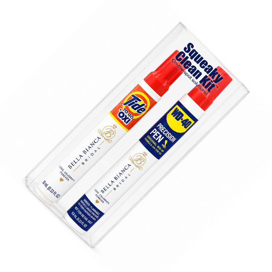 Squeaky Clean Kit - WD-40® Precision Pens and Tide® to Go + Oxi Travel Kits - Custom Patch