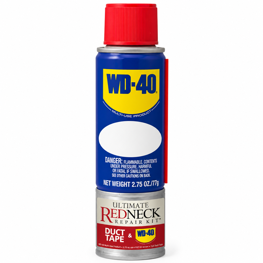 Ultimate Fix-All Kits, WD-40 2.75 oz Handy Cans and 6 yards of Duct Tapes - Custom Patch