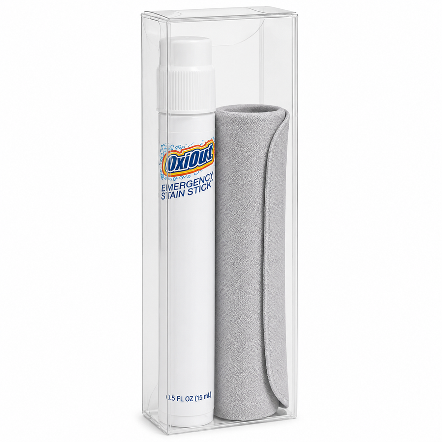 OxiOut Emergency Stain Stick Travel Kits with Premium Microfiber Cloths - Custom Patch