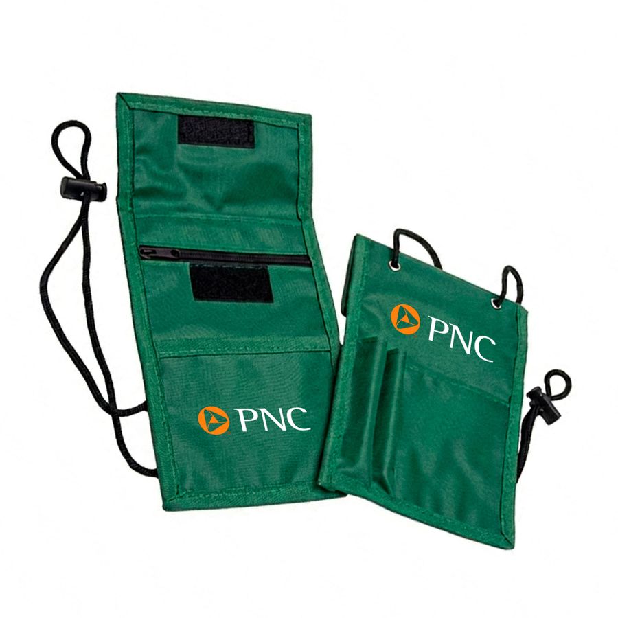 Foldover Neck Wallets - Custom Patch