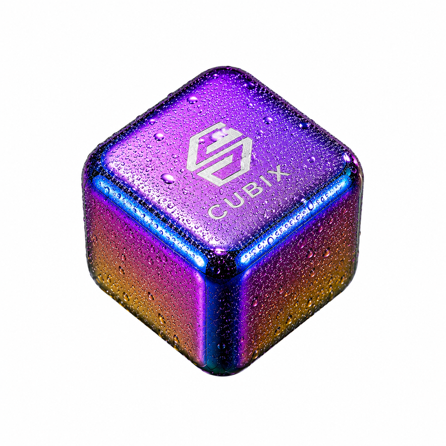 Rainbow Stainless Steel Ice Cubes - Custom Patch