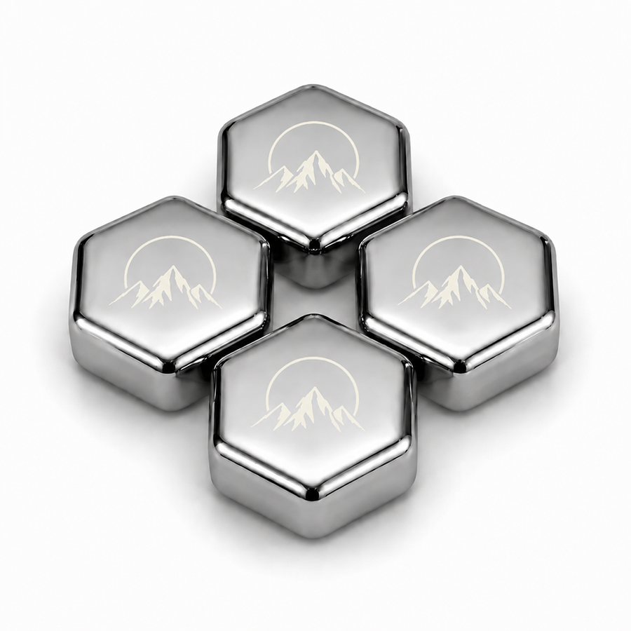 Hexagon Stainless Steel Ice Cubes - Custom Patch