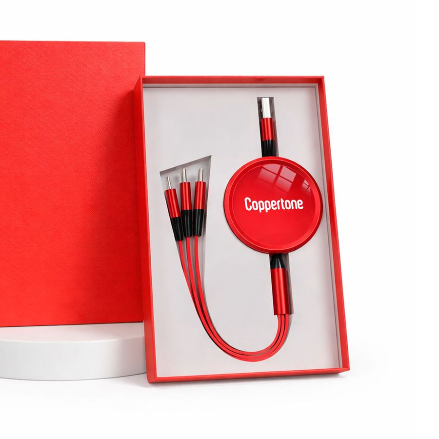 Soft Silicone 3-in-1 Charging Cables - Custom Patch