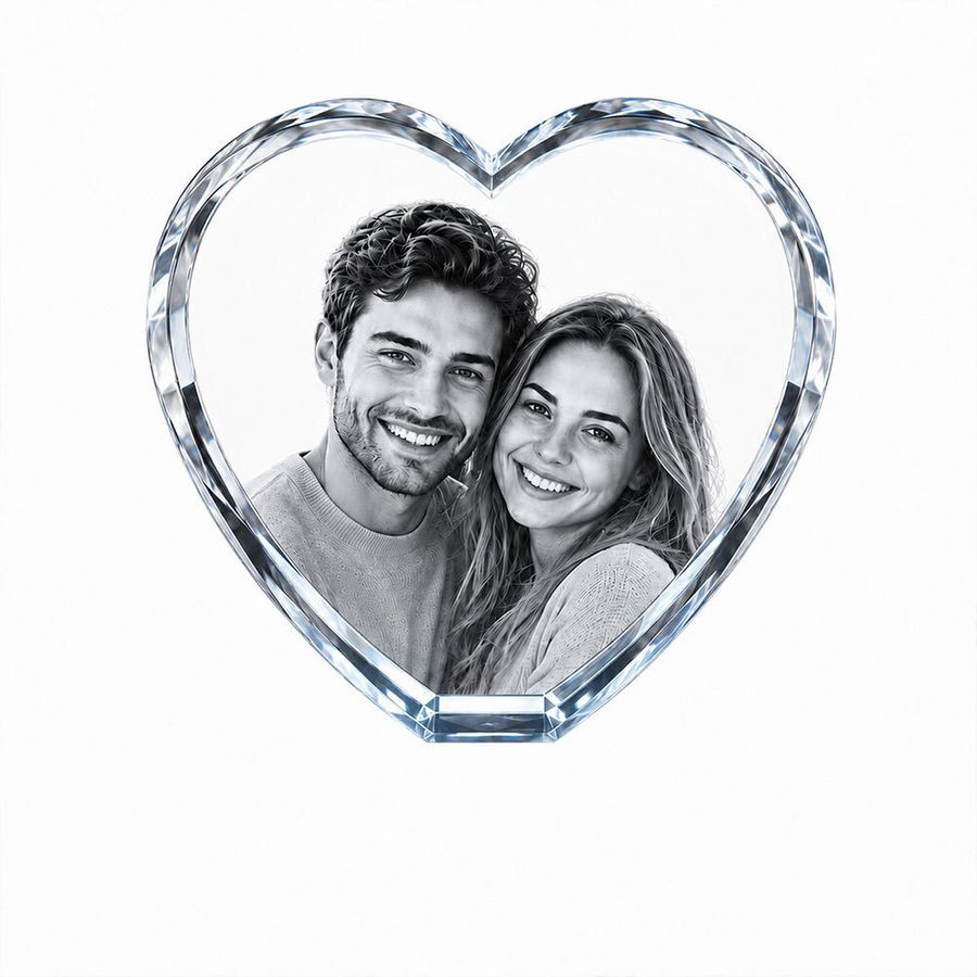 Crystal Engraved Photo Frames - Custom Patch
