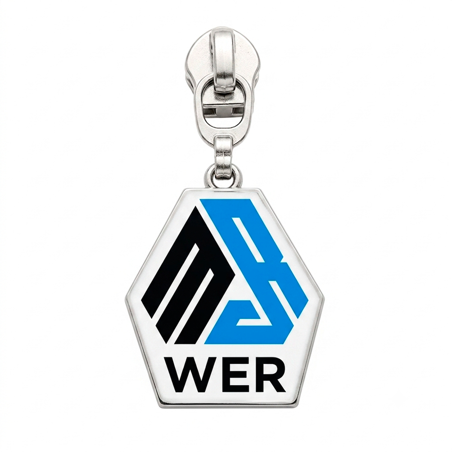 Offset Printing Metal Zipper Pullers - Custom Patch