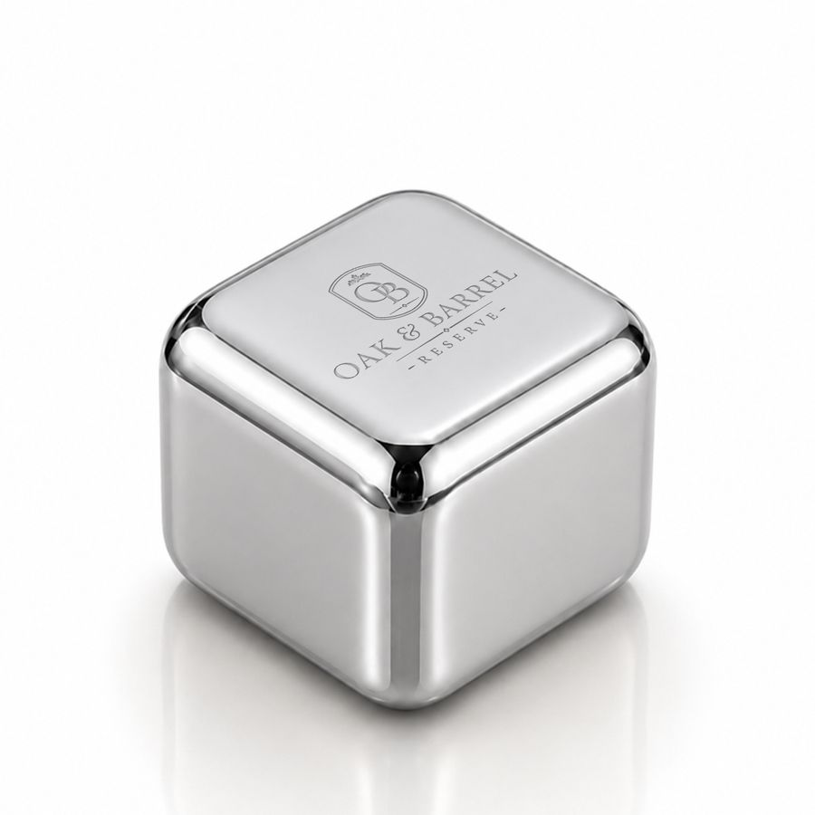 Silver Stainless Steel Ice Cubes - Custom Patch