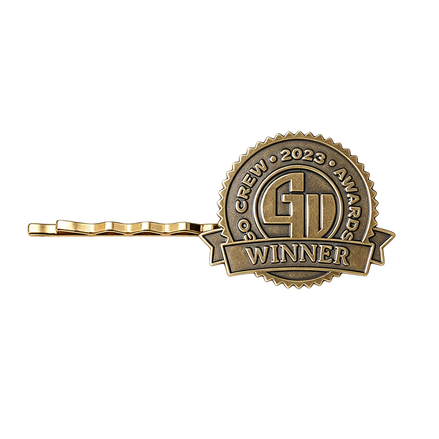 Die Struck Metal Hair Clips - Custom Patch