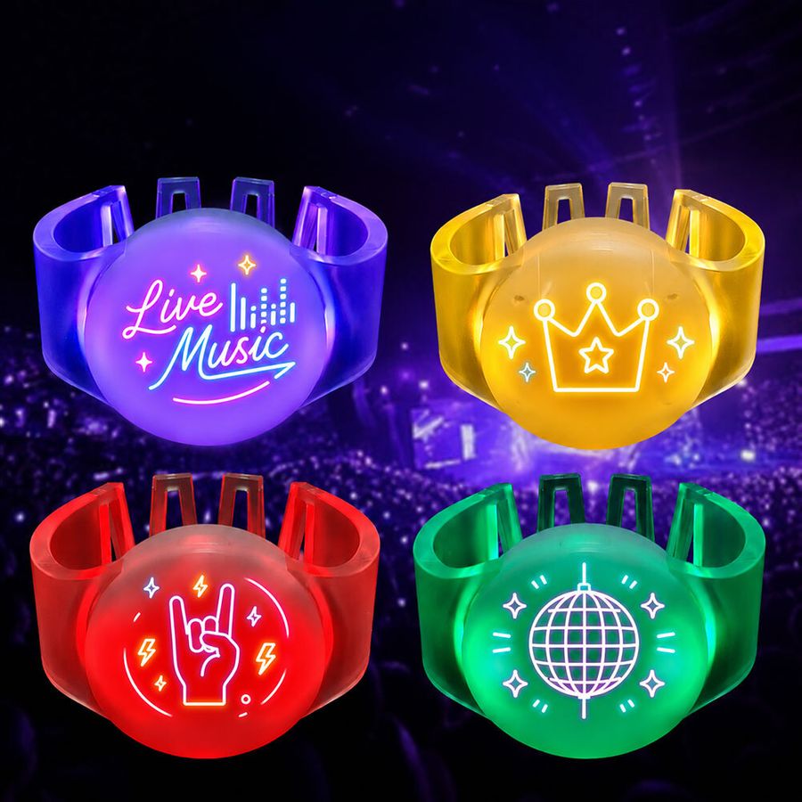 Glow Cheer Wristbands - Custom Patch
