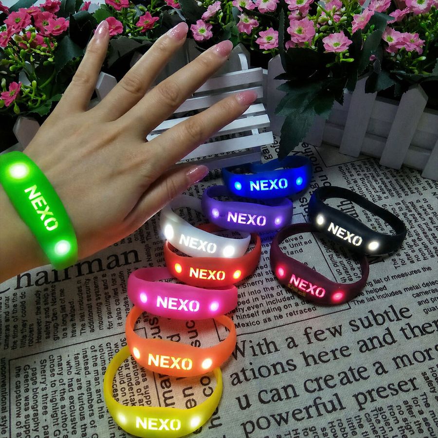 Light Up Silicone Wristbands - Custom Patch