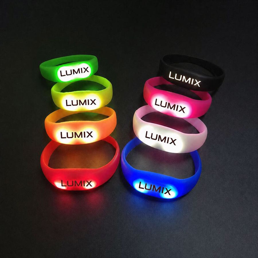 Light Up Silicone Wristbands - Custom Patch