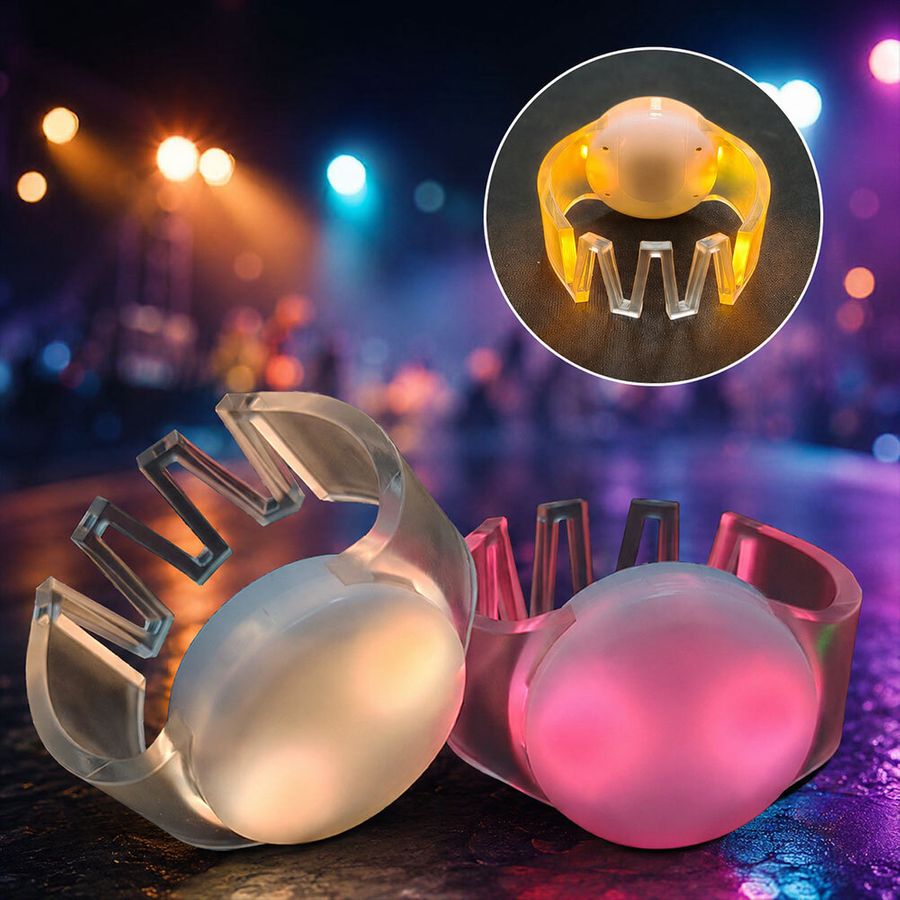 Glow Cheer Wristbands - Custom Patch