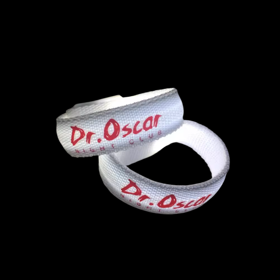 Glow Velcro Wristbands - Custom Patch